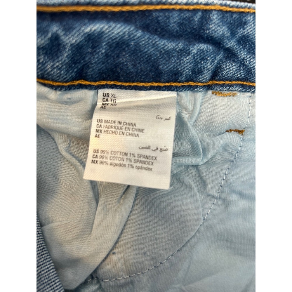 And Now This Denim Mini Skirt XL Blue‎ Raw Hem - Picture 5 of 5